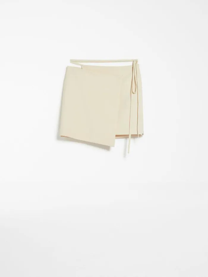 Women Max Mara Skirts Mini Wrap Skirt Vanilla