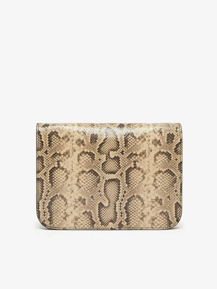 Women Max Mara Sportmax Bag Medium Envelope Bag With Python Print Natural
