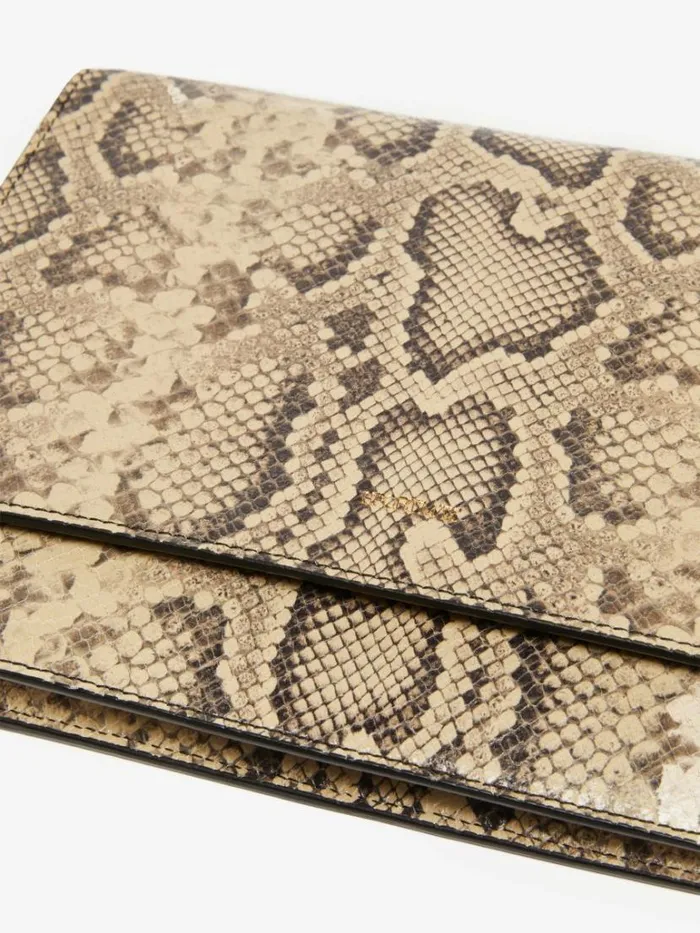 Women Max Mara Sportmax Bag Medium Envelope Bag With Python Print Natural