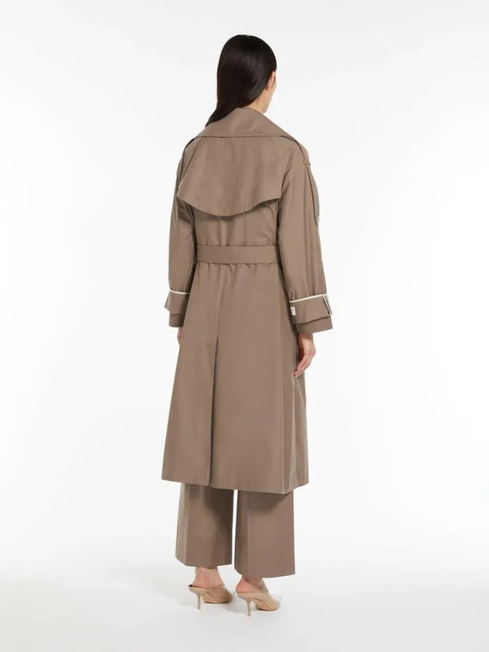 Women Max Mara Trench Oversized Trench Coat In Waterresistant Twill Caramel