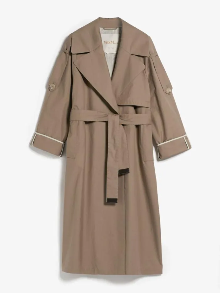 Women Max Mara Trench Oversized Trench Coat In Waterresistant Twill Caramel