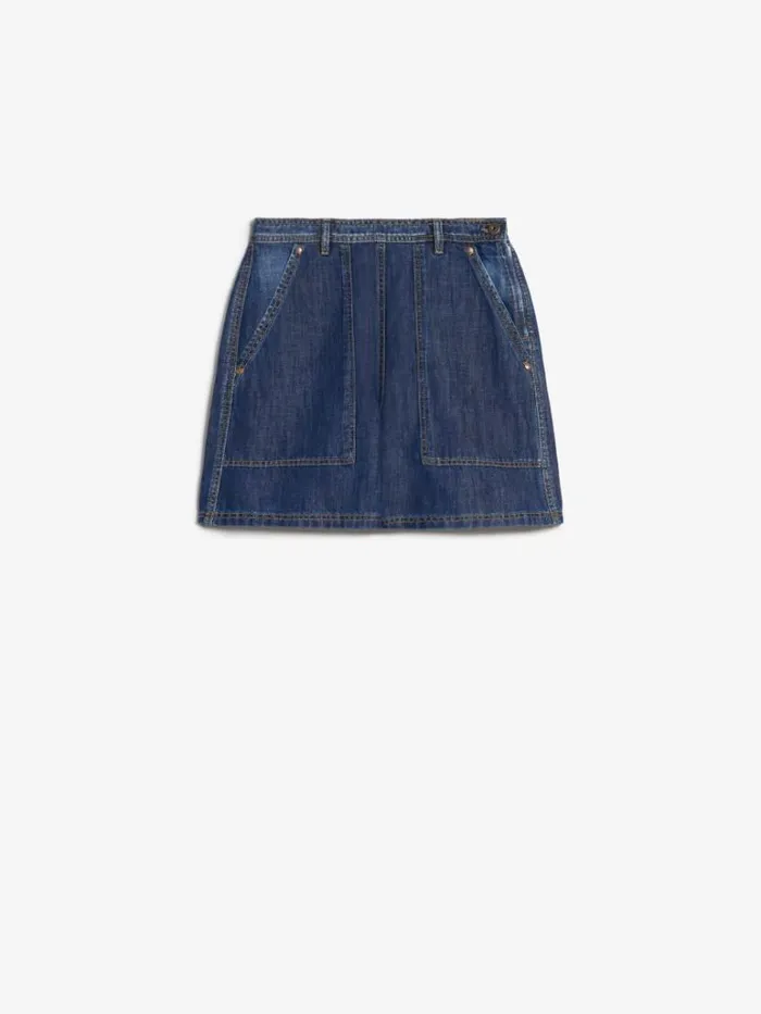 Women Max Mara Trousers And Jeans Cotton And Linen Denim Jeans Navy