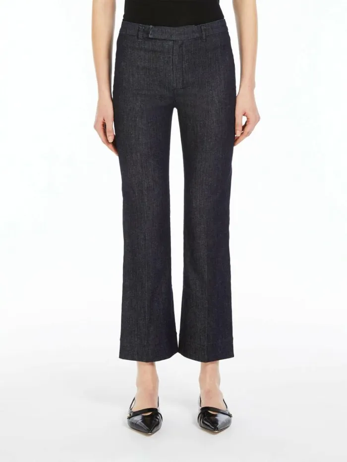 Women Max Mara Trousers And Jeans Flared Jeans Midnightblue