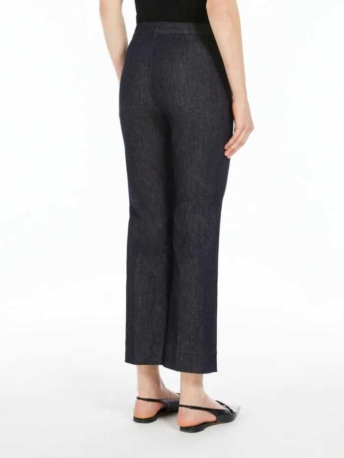 Women Max Mara Trousers And Jeans Flared Jeans Midnightblue