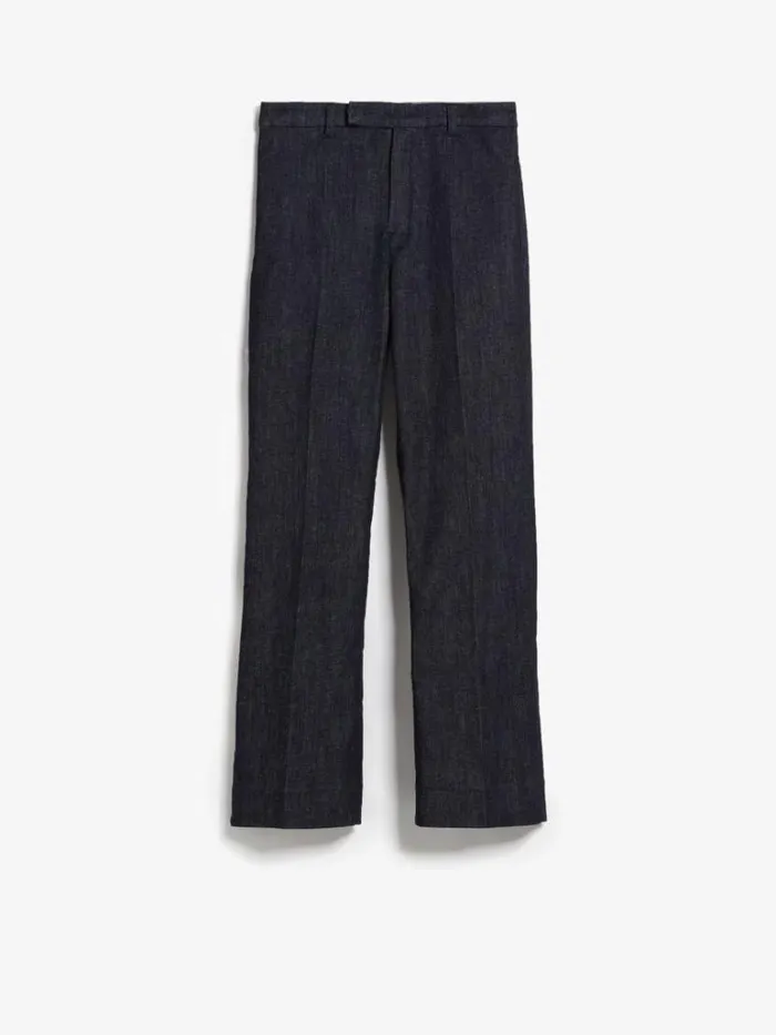 Women Max Mara Trousers And Jeans Flared Jeans Midnightblue