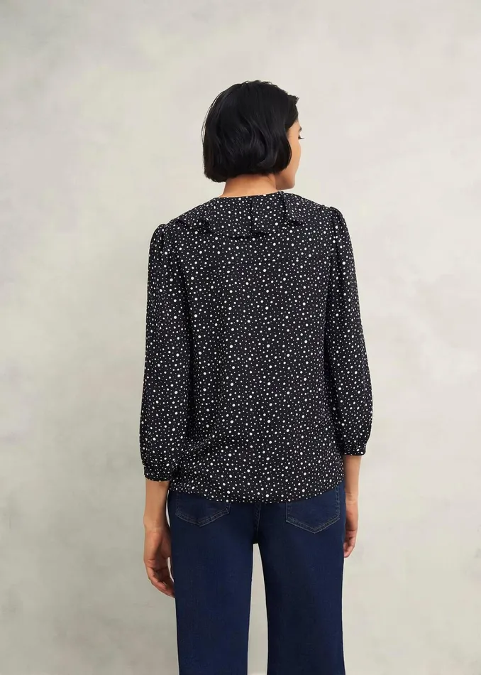 Women May Blouse Black Ivory Hobbs Tops