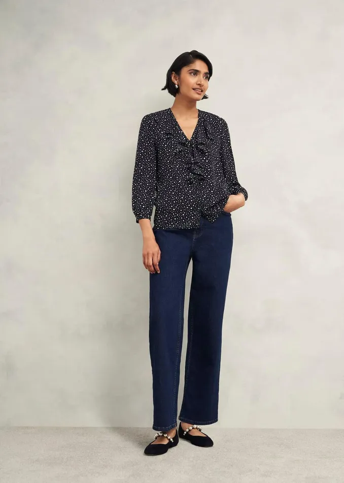 Women May Blouse Black Ivory Hobbs Tops