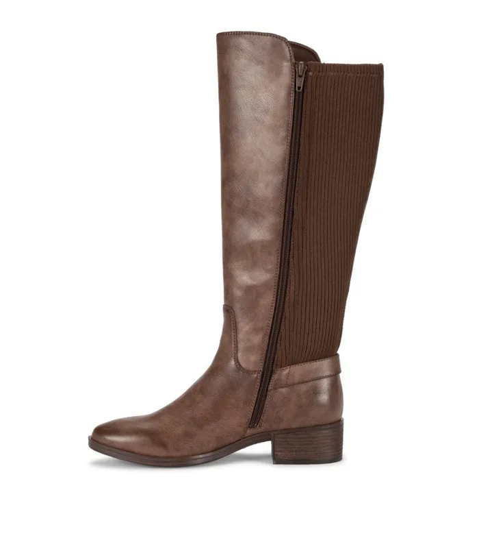 Women McKayla Wide Calf Tall Boot Dark Brown Baretraps Knee High Boots