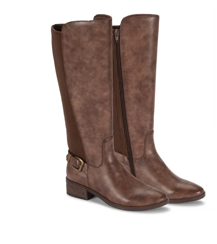 Women McKayla Wide Calf Tall Boot Dark Brown Baretraps Knee High Boots