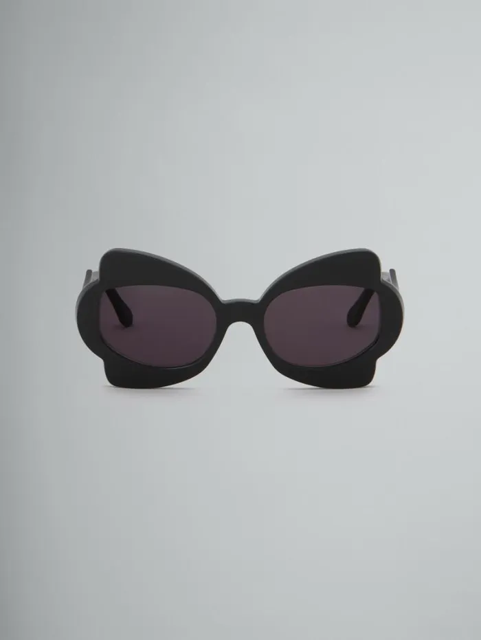 WomenMen Marni Sunglasses Black Monumental Gate Sunglasses