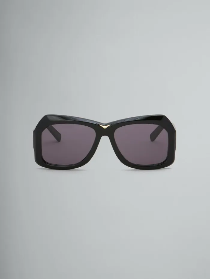 WomenMen Marni Sunglasses Black Tiznit Sunglasses