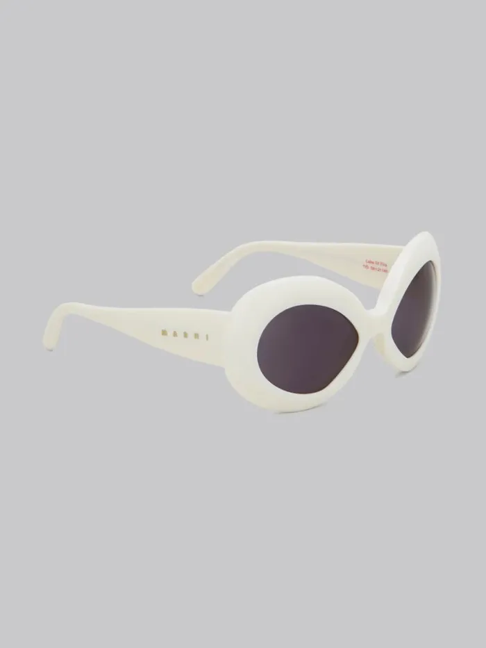 WomenMen Marni Sunglasses Cream Lake Of Fire Sunglasses