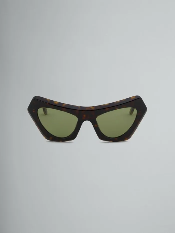 WomenMen Marni Sunglasses Devil039s Pool Havana Sunglasses