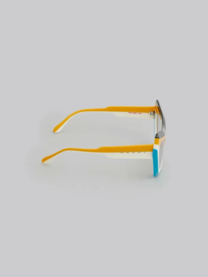 WomenMen Marni Sunglasses Devil039s Pool Striped Sunglasses