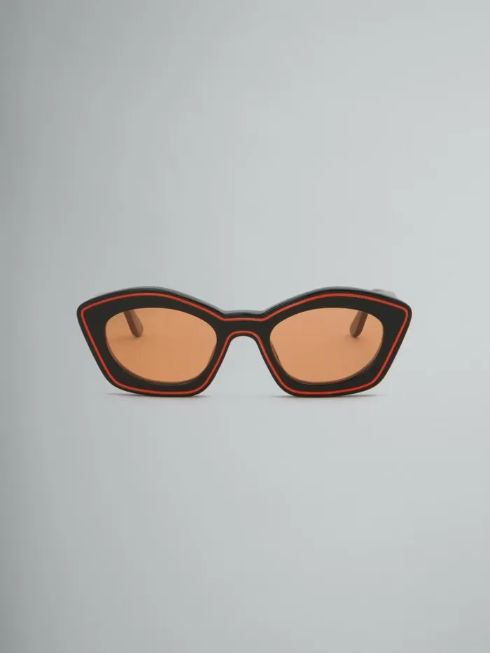 WomenMen Marni Sunglasses Orange Kea Island Sunglasses