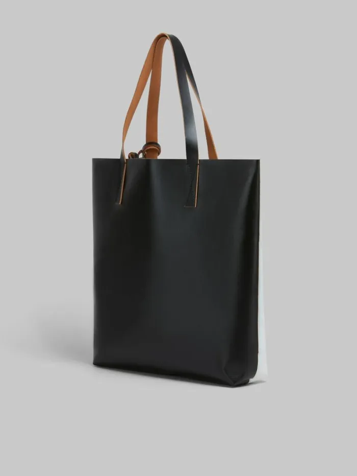 WomenMen Marni Tote Bags Two Tone Tribeca Tote With Marni 30th Anniversary Print