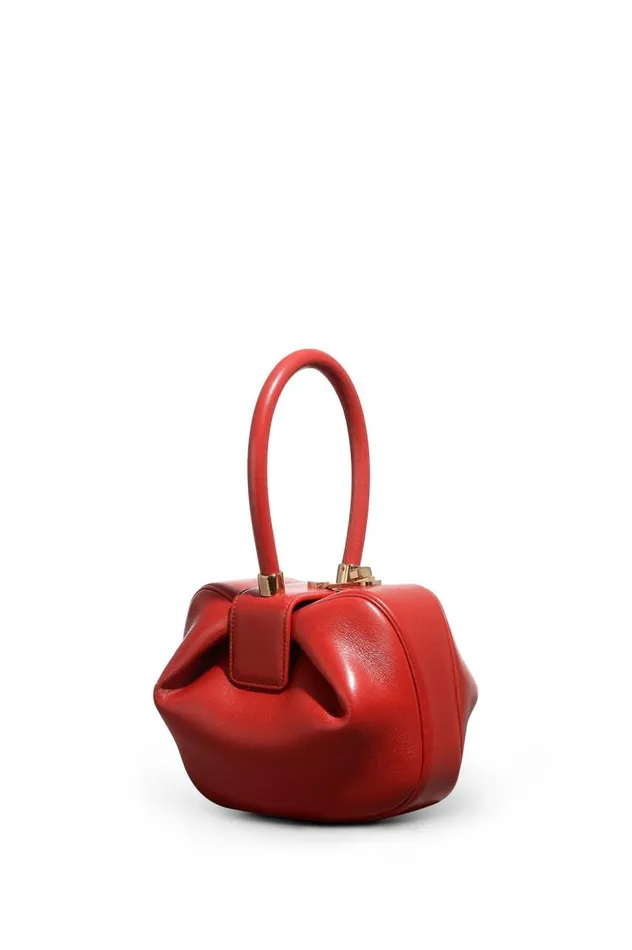 WomenMen Mini Bags Gabriela Hearst Demi Bag In Red Nappa Leather