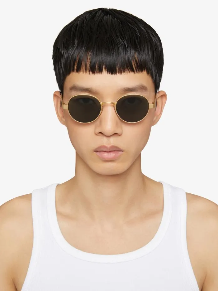 WomenMen Sunglasses Givenchy G Ride Unisex Sunglasses In Metal And Acetate Goldengreen WomenMen Sunglasses Givenchy G Ride Unisex Sunglasses In Metal And Acetate Goldengreen