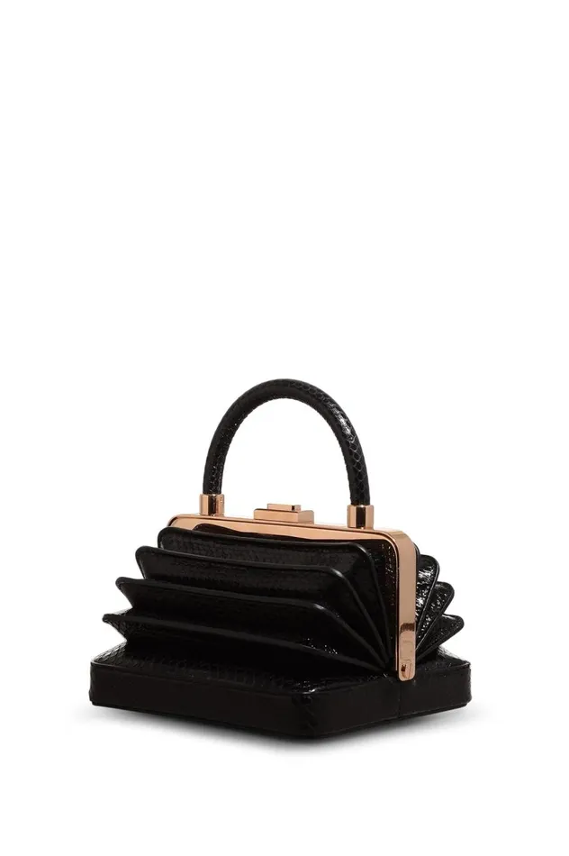 WomenMen Top Handles Gabriela Hearst Diana Bag In Black Snakeskin