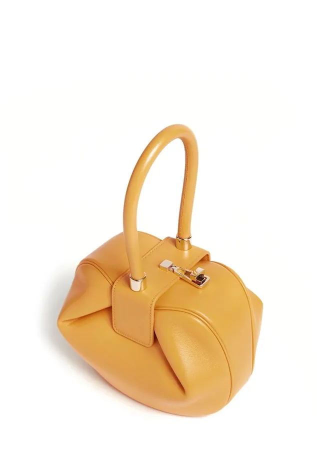 WomenMen Top Handles Gabriela Hearst Nina Bag In Golden Birch Nappa Leather