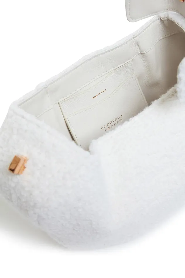 WomenMen Top Handles Gabriela Hearst Nina Bag In Ivory Cashmere Boucle