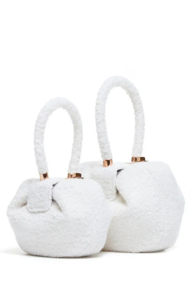 WomenMen Top Handles Gabriela Hearst Nina Bag In Ivory Cashmere Boucle