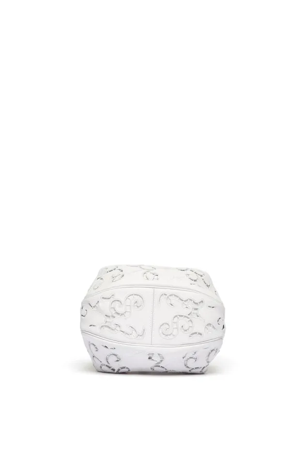 WomenMen Top Handles Gabriela Hearst Nina Bag In Ivory Nappa Leather With Lace