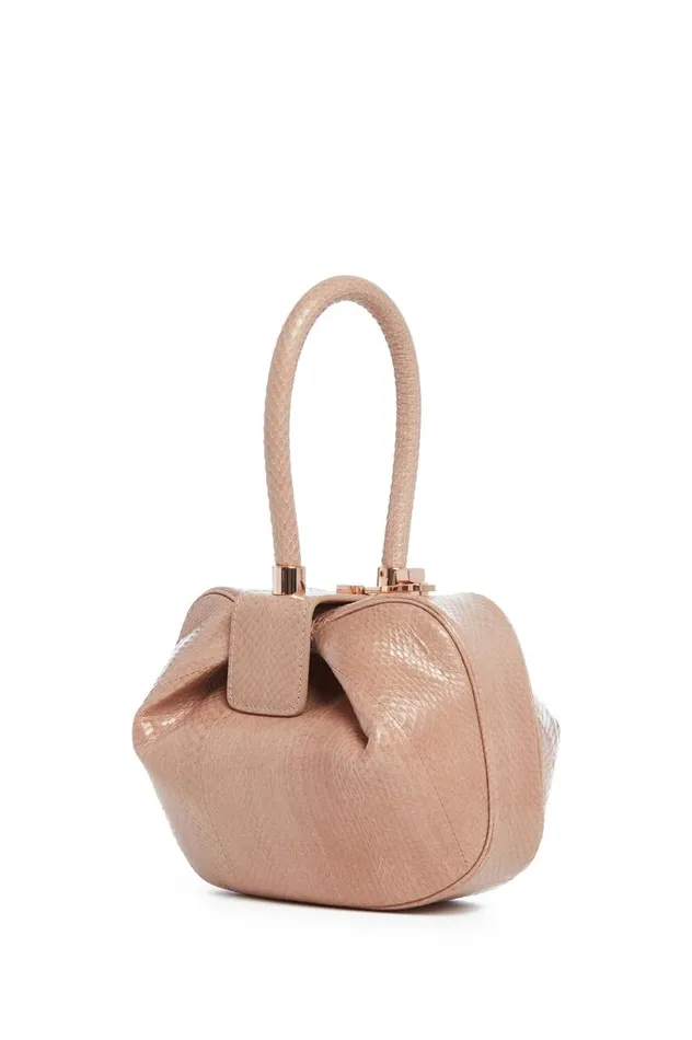 WomenMen Top Handles Gabriela Hearst Nina Bag In Nude Snakeskin