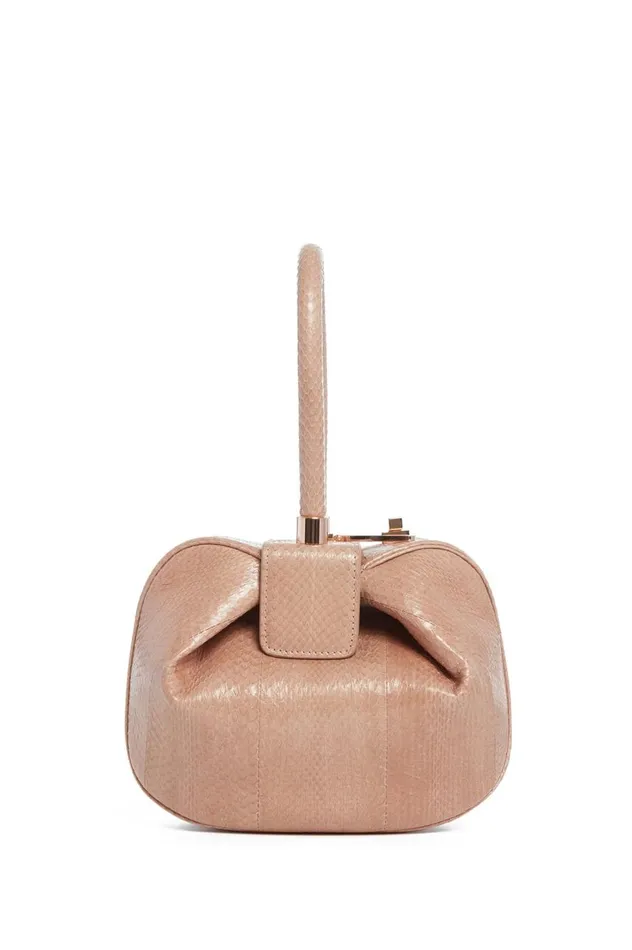 WomenMen Top Handles Gabriela Hearst Nina Bag In Nude Snakeskin