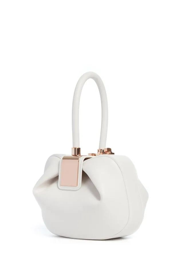WomenMen Top Handles Gabriela Hearst Nina Midas Bag In Ivory Nappa Leather