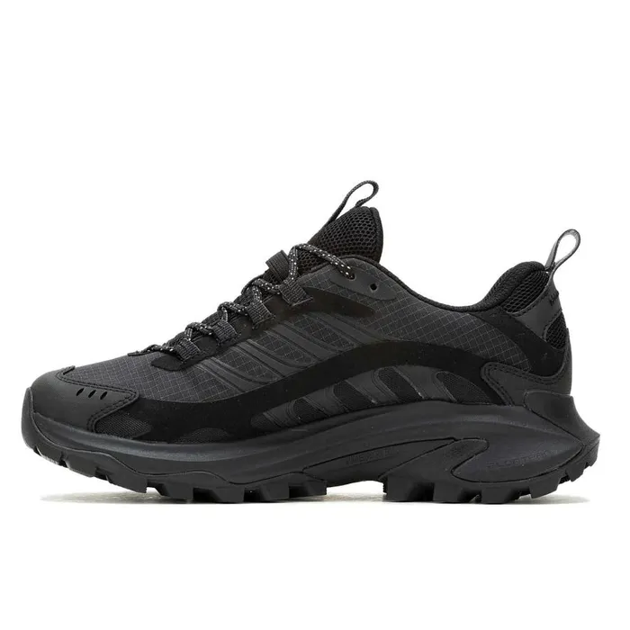 Women Merrell Shoes Moab Speed 2 GORETEX Triple Black Women Merrell Shoes Moab Speed 2 GORETEX Triple Black