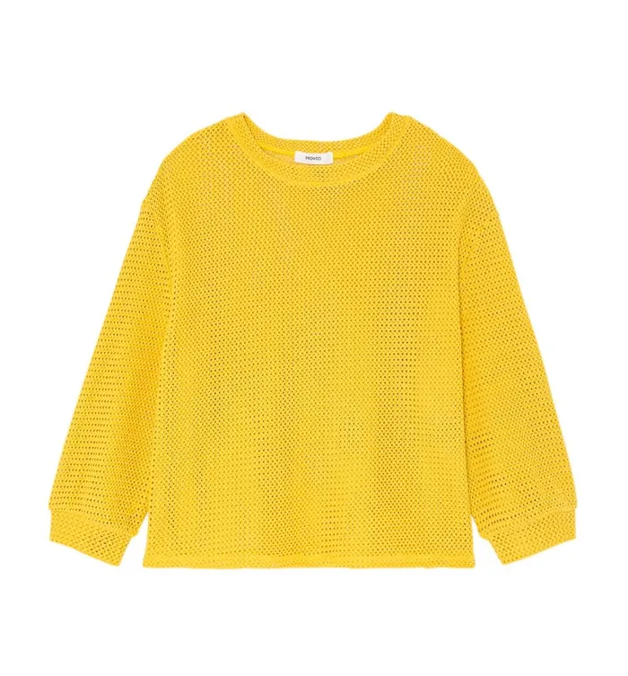 Women Mesh Top 8211 GreenYellow Promod Tops Women Mesh Top 8211 GreenYellow Promod Tops
