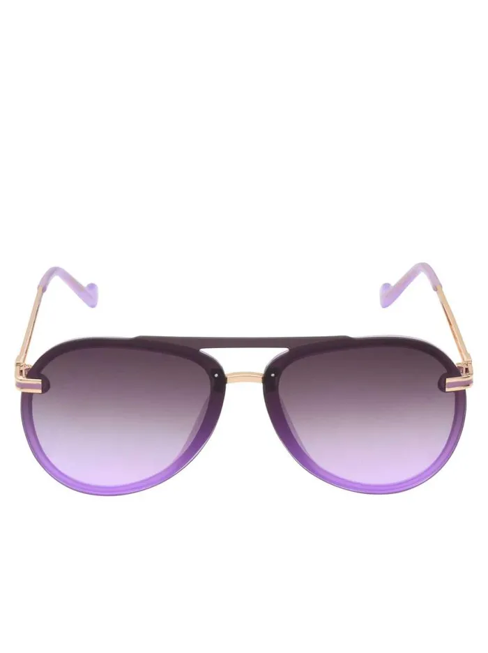 Women Metal Aviator Sunglasses In Light Purple Jessica Simpson Sunglasses