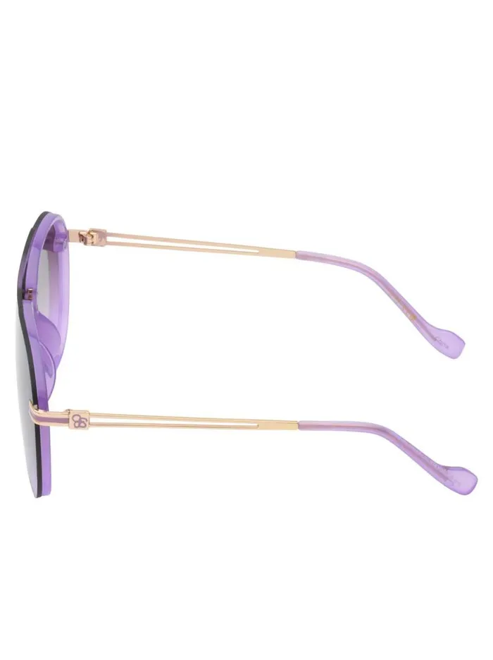 Women Metal Aviator Sunglasses In Light Purple Jessica Simpson Sunglasses