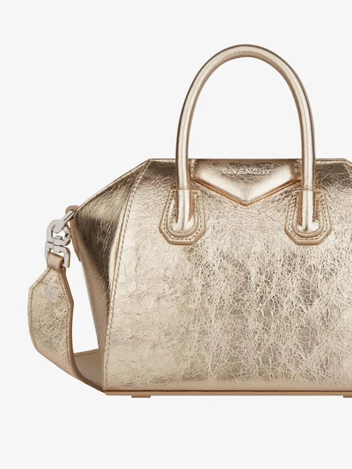 Women Micro Bags Givenchy Antigona Toy Bag In Laminated Leather Dusty Goldennatural Beige Women Micro Bags Givenchy Antigona Toy Bag In Laminated Leather Dusty Goldennatural Beige