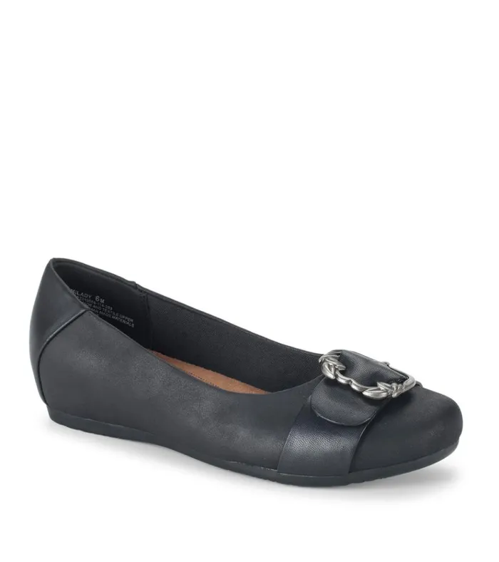 Women Milady Flat Black Baretraps Flats and Loafers