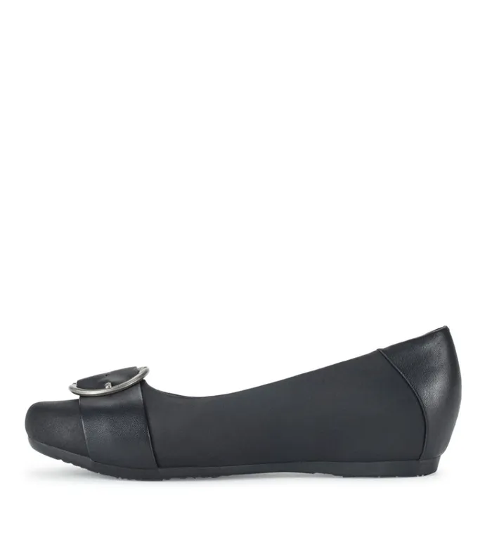 Women Milady Flat Black Baretraps Flats and Loafers