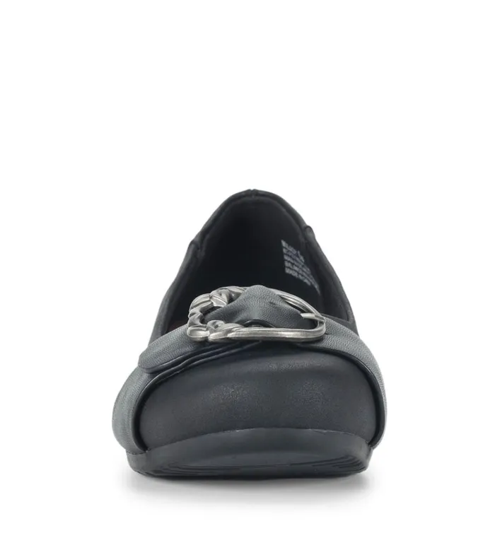 Women Milady Flat Black Baretraps Flats and Loafers