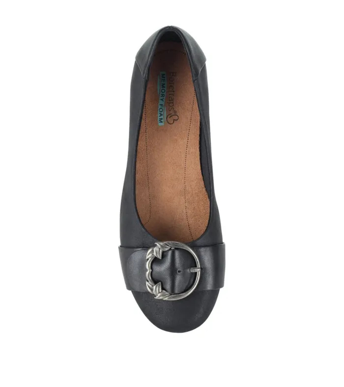 Women Milady Flat Black Baretraps Flats and Loafers