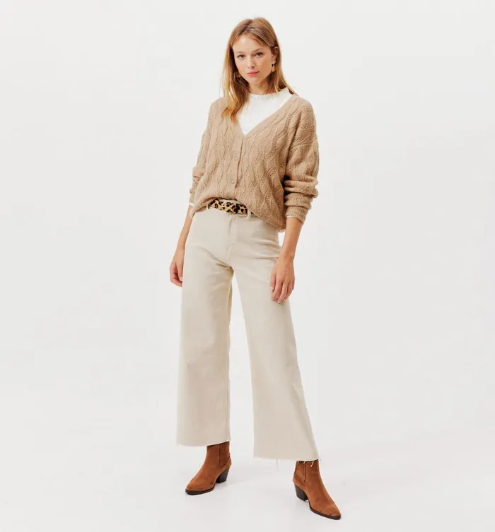 Women Milla Openwork 2Way Jumpeer 8211 Cognac Brown Promod Jumpers And Cardigans Women Milla Openwork 2Way Jumpeer 8211 Cognac Brown Promod Jumpers And Cardigans