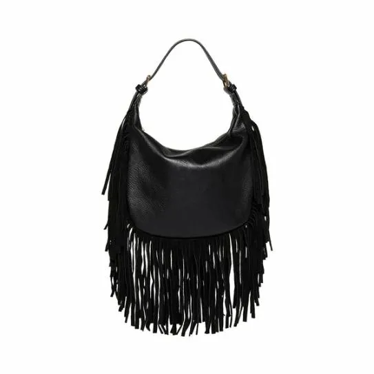 Women MINI FRINGE BAG BLACK Black Steve Madden Mini Bags Women MINI FRINGE BAG BLACK Black Steve Madden Mini Bags