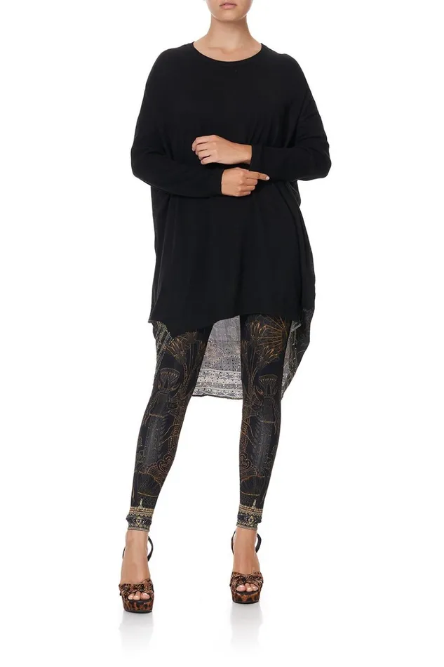 Women Modest Clothing Camilla Long Sleeve Jumper With Print Back Cobra King