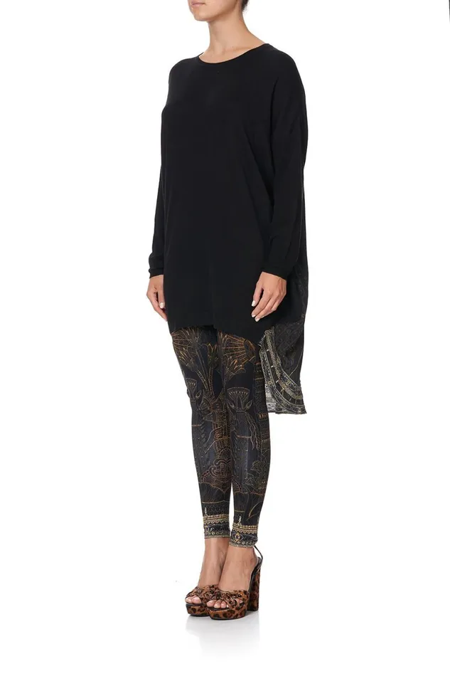 Women Modest Clothing Camilla Long Sleeve Jumper With Print Back Cobra King