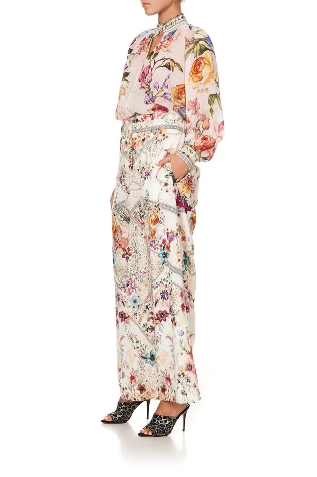 Women Modest Clothing Camilla Paperbag Waist Wide Leg Pant Sew In Love