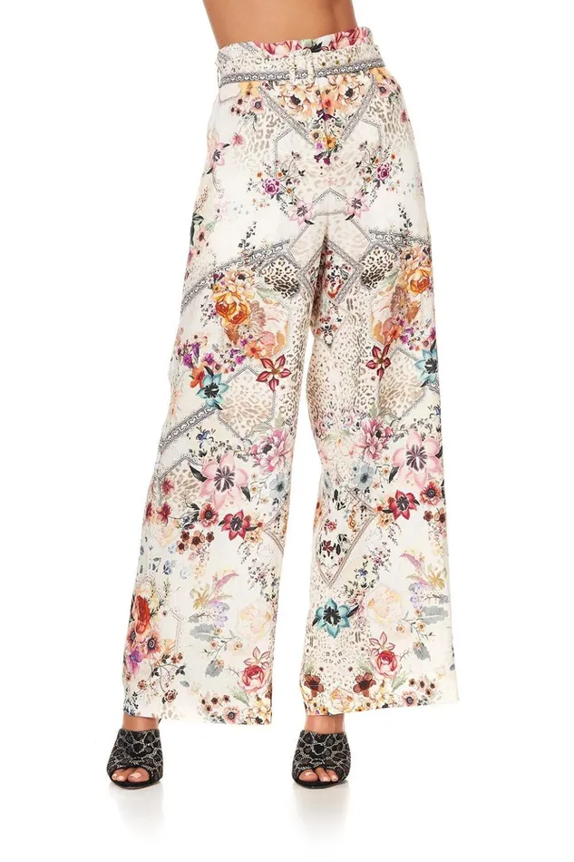 Women Modest Clothing Camilla Paperbag Waist Wide Leg Pant Sew In Love