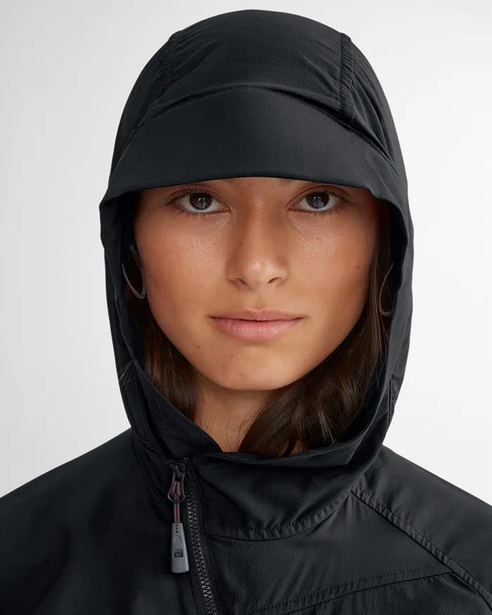 Women Nal Hooded Windbreaker Jacket Swamp Green Klttermusen Wind Resistant Jackets