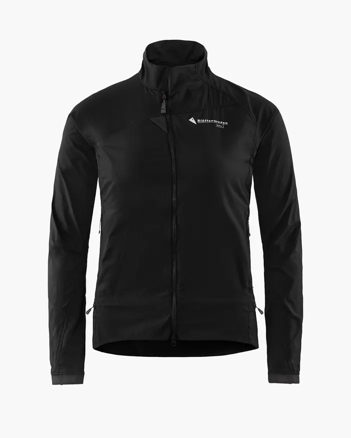 Women Nal Windbreaker Jacket Black Klttermusen Wind Resistant Jackets