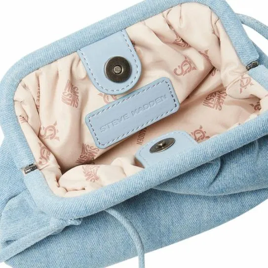 Women NIKKI BAG DENIM FABRIC Denim Fabric Steve Madden Crossbody Bags Women NIKKI BAG DENIM FABRIC Denim Fabric Steve Madden Crossbody Bags