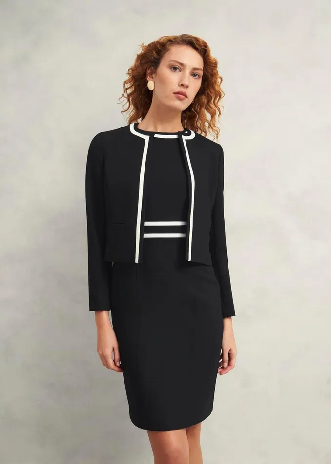 Women Nory Jacket Black Ivory Hobbs Coats and Jackets
