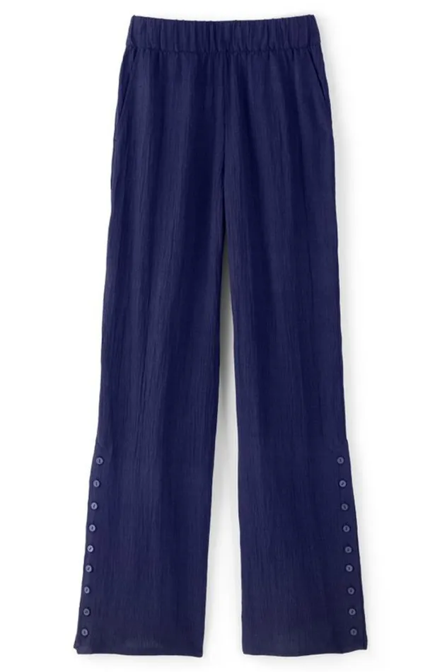 Women Oceo Gauze WideLeg Pants Black Soft Surroundings Pants Women Oceo Gauze WideLeg Pants Black Soft Surroundings Pants